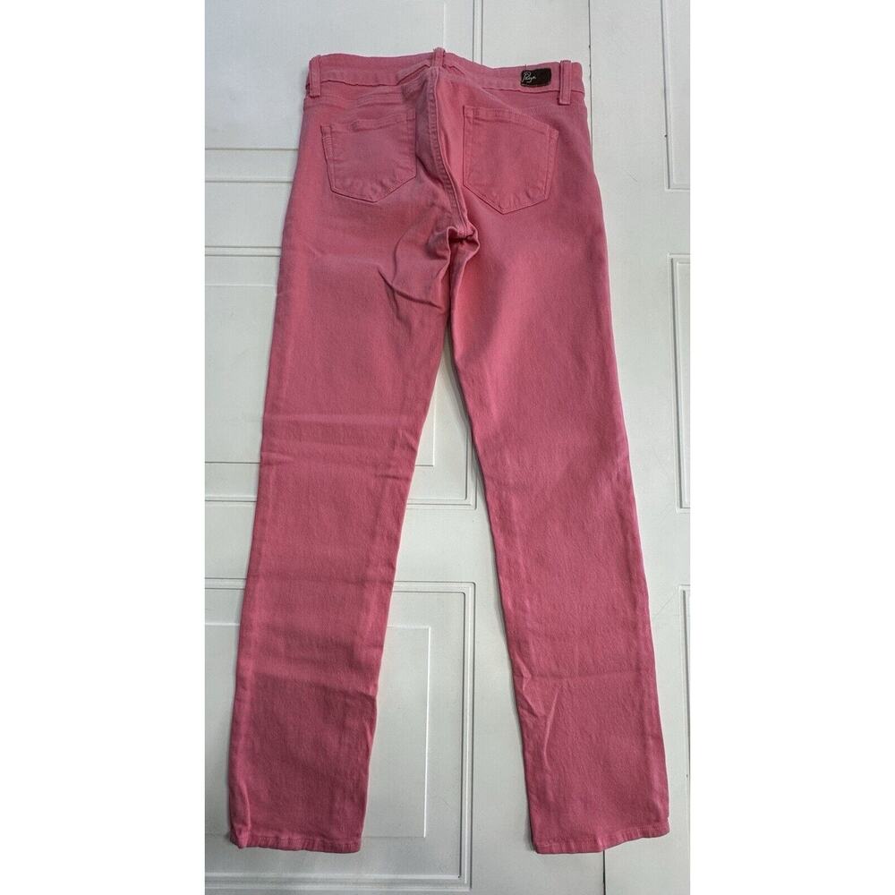 PAIGE Women's Size 26 Pink Twill Peg Skinny Leg Jeans Denim - Picture 4 of 7